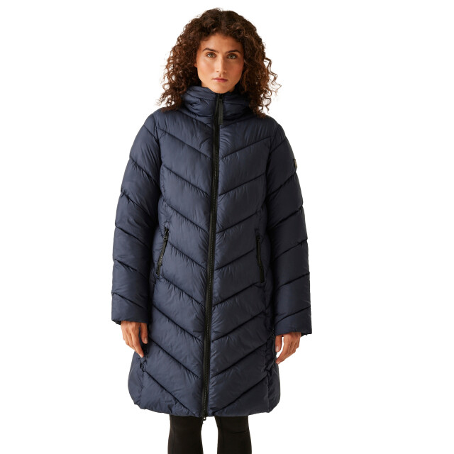 Regatta Dames andia ii contrast rits jasje UTRG11172_navy large