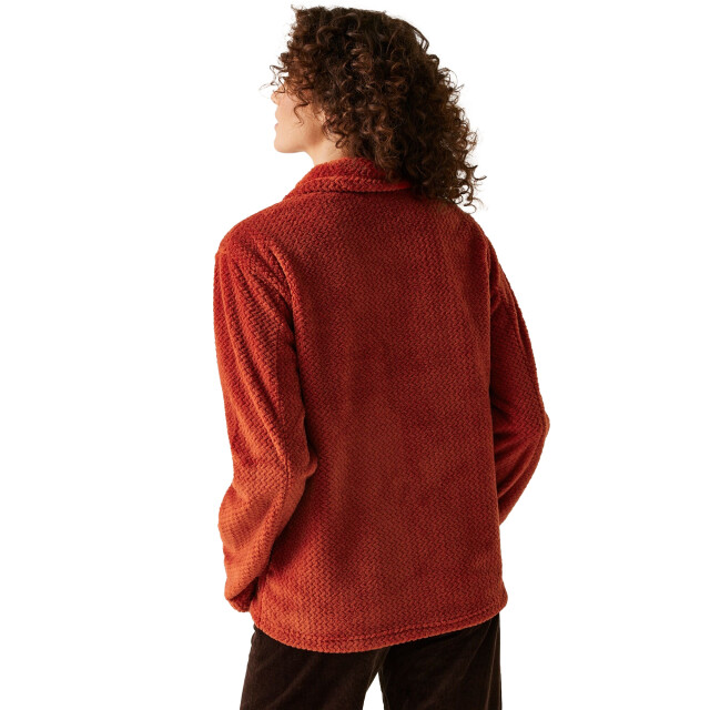 Regatta Dames heidy fluffy full zip fleecejack UTRG11094_redochre large