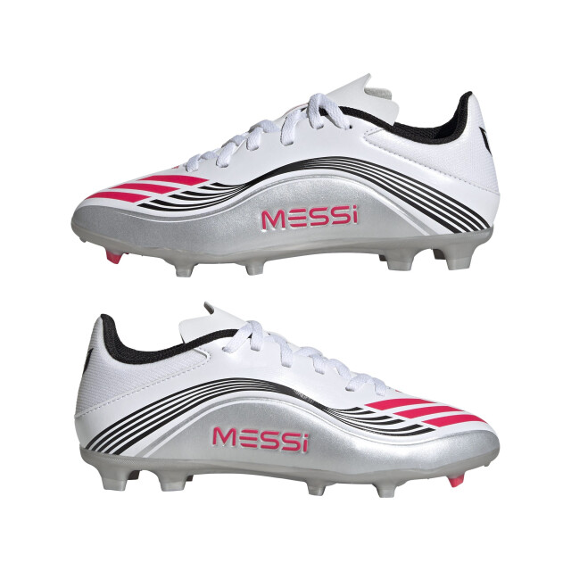 Adidas f50 messi league fg/mg j voetbal schoen firm ground jongens - 072279_100-3,5 large