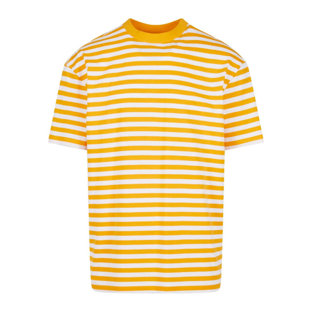 Urban Classics Heren streep regular t-shirt UTTN1168_whitemagicmango large