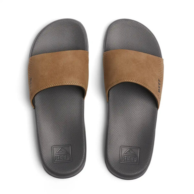 Reef On slide rf0a3ondgta grey/ tan RF0A3ONDGTA large