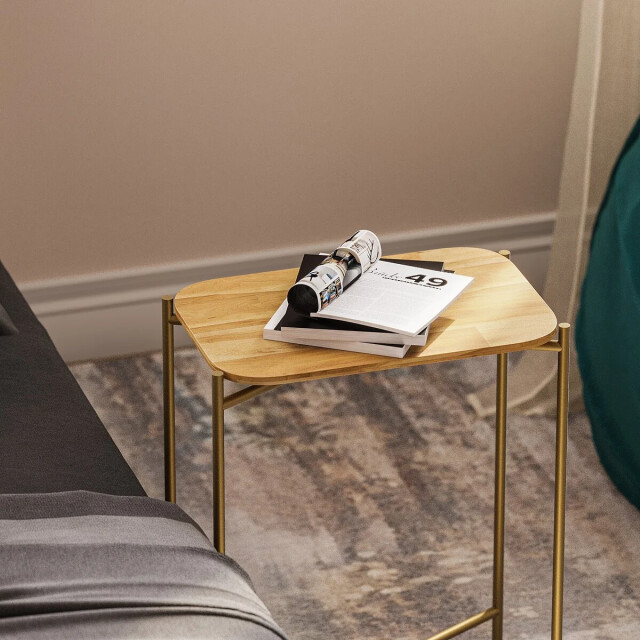 CaliCosy Rechthoekige bijzettafel met metalen poten h56 cm jamie 3220694 large