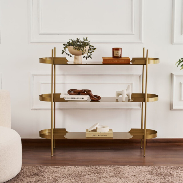 CaliCosy Rek met 3 afgeronde metalen planken l120 cm blair 3220797 large