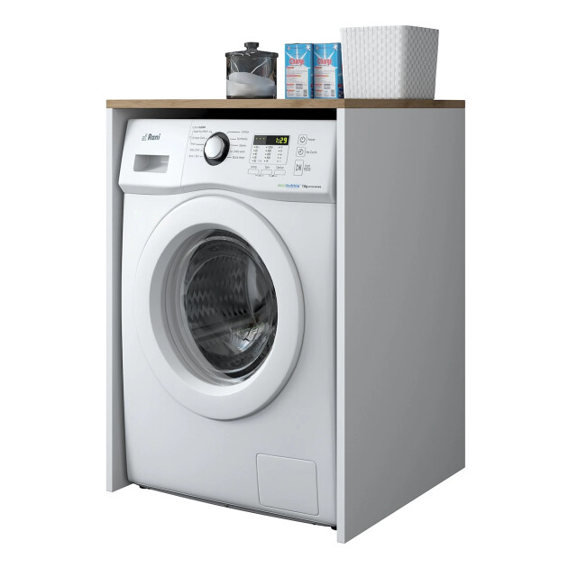 CaliCosy Wasmachinerek in wit en walnootdecor h91,8 cm june 3222891 large