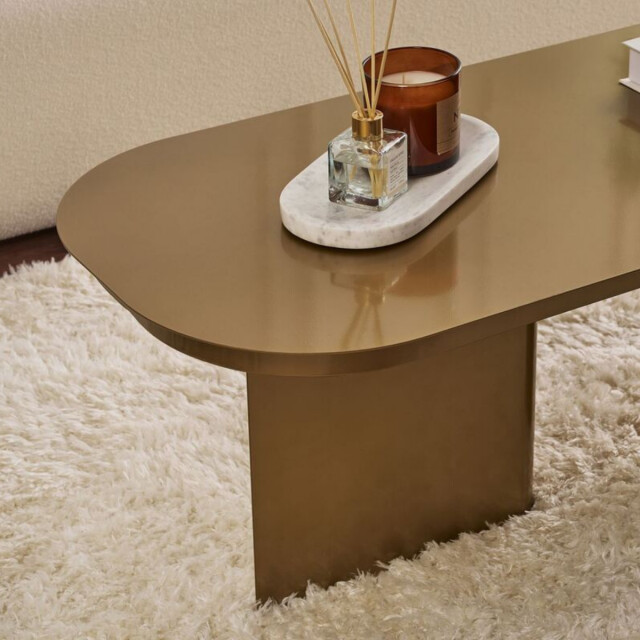 CaliCosy Salontafel met afgerond blad en 2 poten l120 cm alma 3220772 large