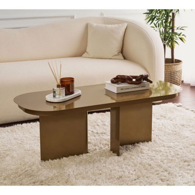 CaliCosy Salontafel met afgerond blad en 2 poten l120 cm alma 3220772 large