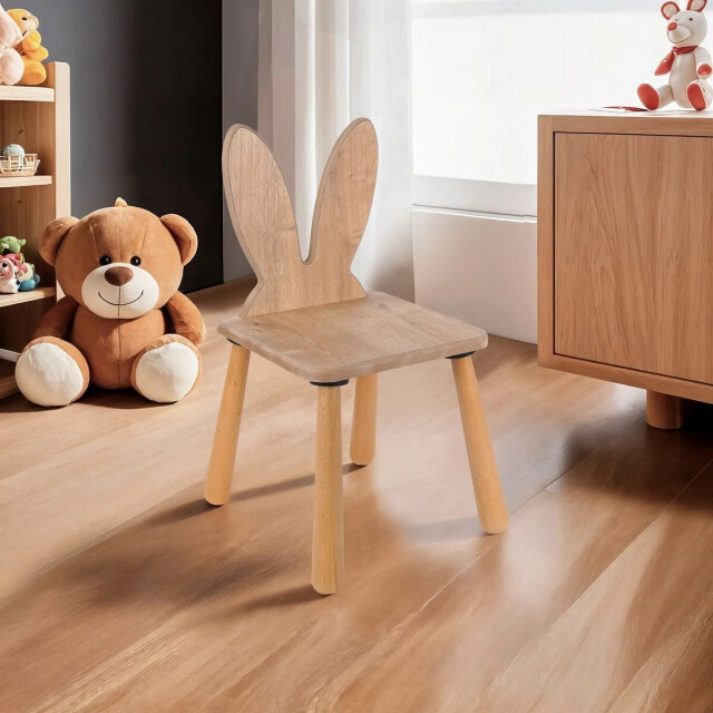 CaliCosy Kinderstoel met konijnenrugleuning l30 cm mael 3220679 large