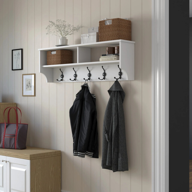 CaliCosy Kapstok met 2 vakken en 5 haken l120 cm brooke 3220767 large
