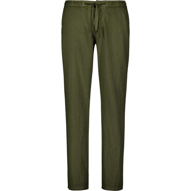 No Excess Pants with linen garment dyed dark moss 277140311-186 large