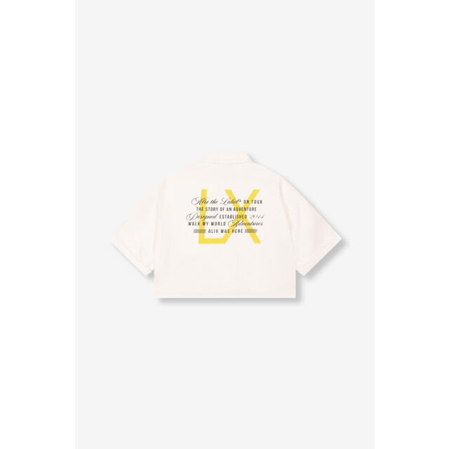 Alix The Label 2507905181 ladies woven cropped blouse 2507905181 Ladies woven cropped blouse large