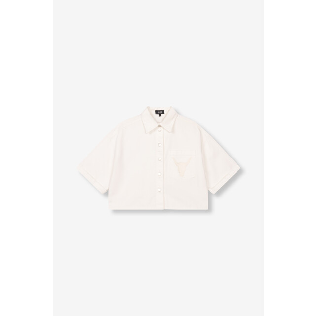 Alix The Label 2507905181 ladies woven cropped blouse 2507905181 Ladies woven cropped blouse large