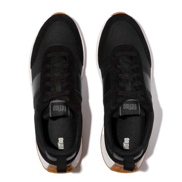 FitFlop F-mode flow mens suede-mix sneakers E7O large