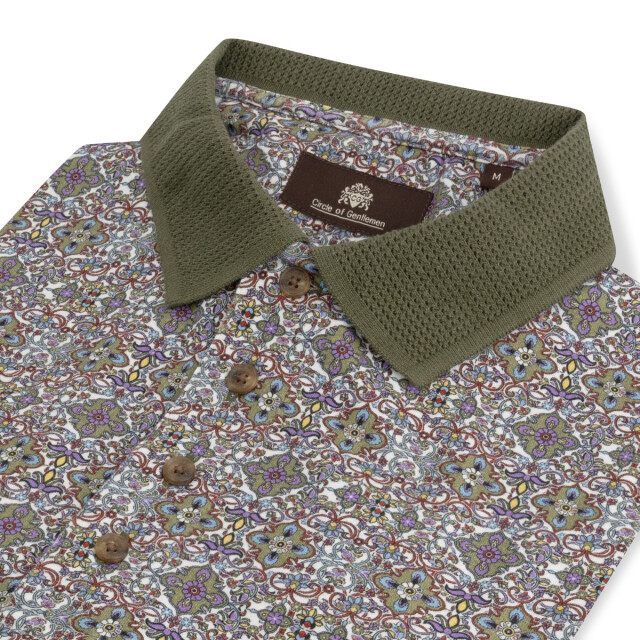 Circle of Gentlemen Patricio poloshirt fil d'écosse stretch 252-11010-293- large