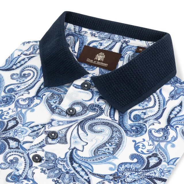 Circle of Gentlemen Parson poloshirt fil d'écosse stretch 252-11003-593- large