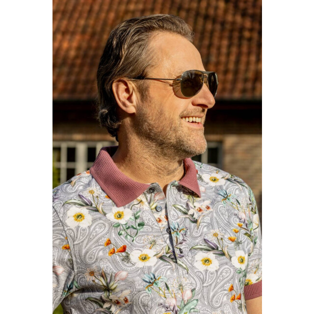 Circle of Gentlemen Padrino poloshirt fil d'écosse stretch 252-11005-703- large