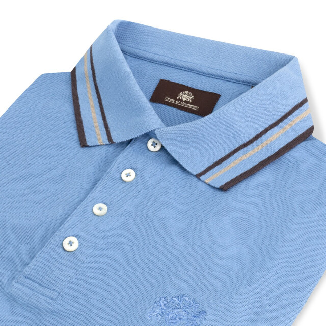 Circle of Gentlemen Porto poloshirt piqué stretch 252-11013-550- large
