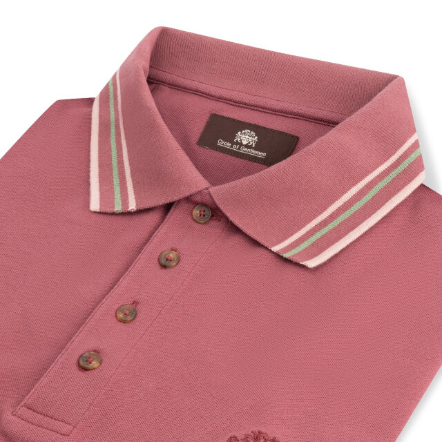 Circle of Gentlemen Palmas poloshirt piqué stretch 252-11014-350- large