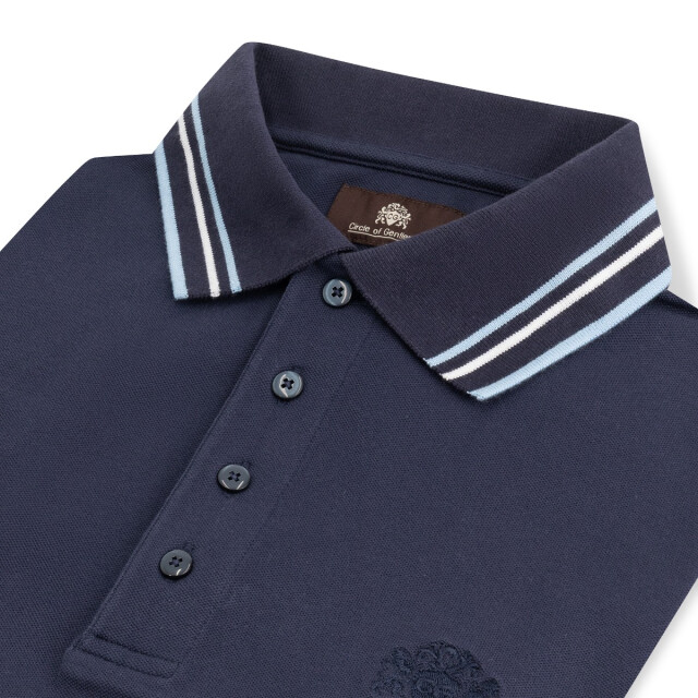 Circle of Gentlemen Perth poloshirt piqué stretch 252-11012-580- large