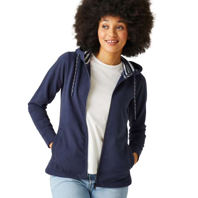 Regatta Dames bayletta full zip hoodie UTRG10676_navy large
