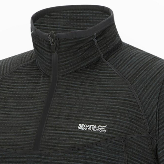 Regatta Dames yonder ii half zip fleece top UTRG11271_black large
