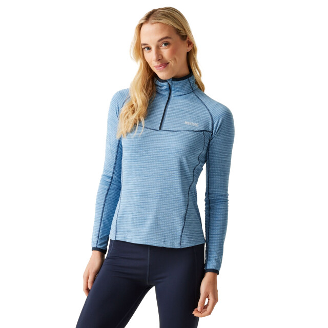Regatta Dames yonder ii half zip fleece top UTRG11271_coronetblue large