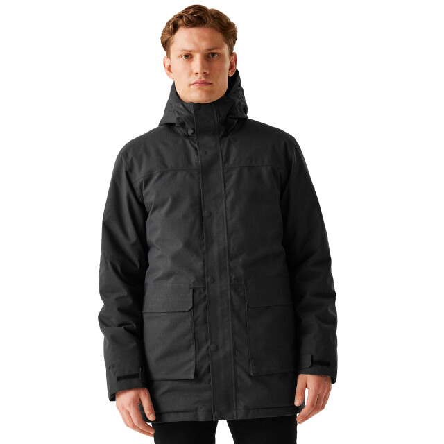 Regatta Heren ezdale waterdichte geïsoleerde jas UTRG11274_blackmarlblack large