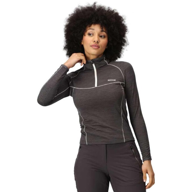 Regatta Dames yonder ii half zip fleece top UTRG11271_sealgrey large