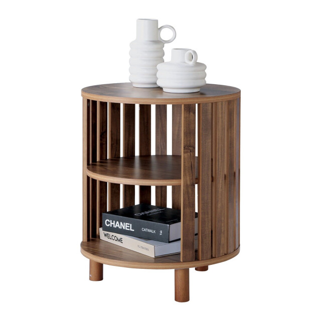 CaliCosy Ronde bijzettafel met open latten h50 cm 3226963 large