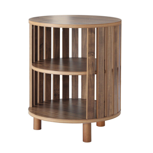 CaliCosy Ronde bijzettafel met open latten h50 cm 3226963 large