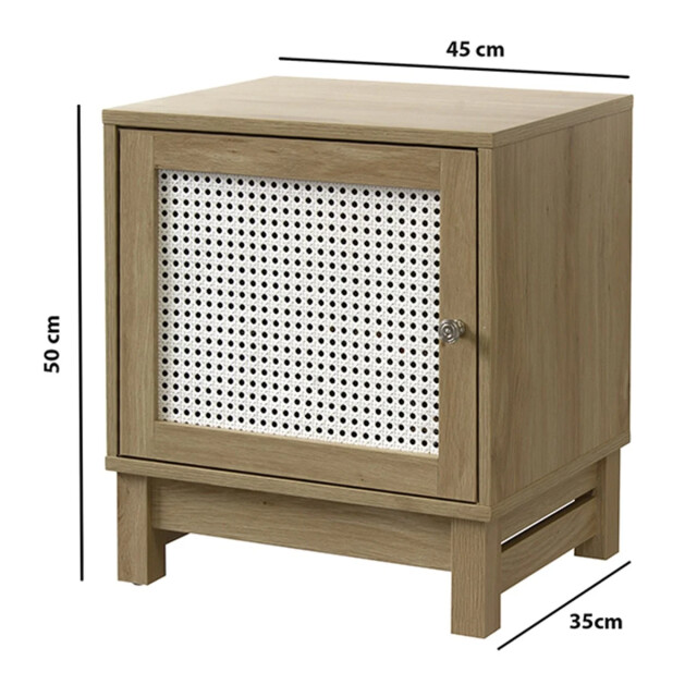 CaliCosy Nachtkastje 1 deurs rotan front 2929255 large