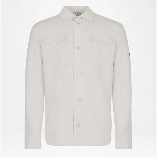Q1905 Overshirt andel zand melange QM2343054-842-1 large