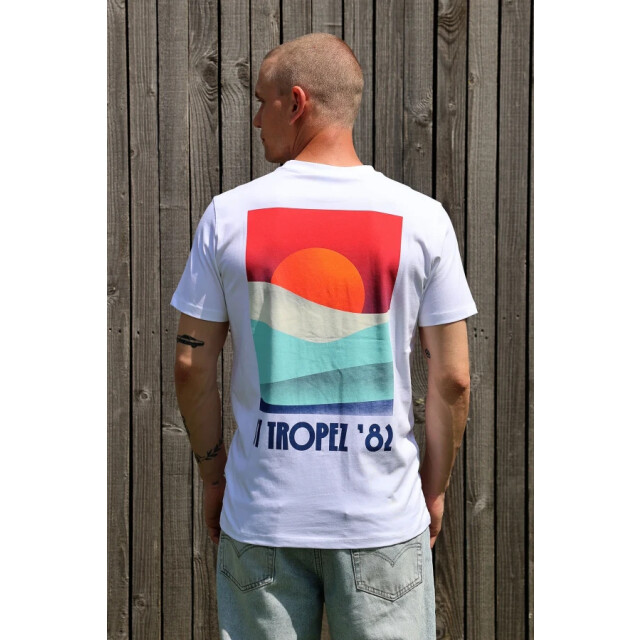 Kultivate Tropez 2501020202 200 white -  t-shirt backprint kultiv 200 White/TROPEZ 2501020202 large