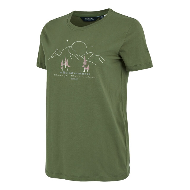 Regatta Dames filandra vx wild adventures t-shirt UTRG11335_green large
