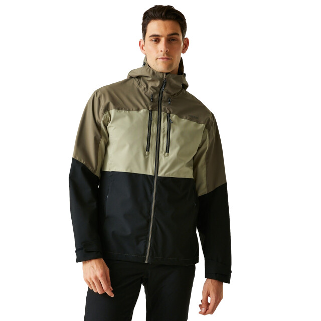 Regatta Maland ii waterdichte jas heren UTRG11363_goldensandtreetopblack large