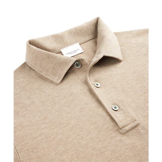 Profuomo Luxury basic polo met lange mouwen 102229-001-M large