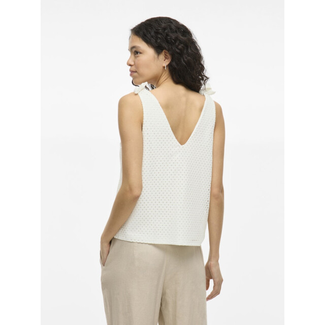 Vila Vialvadora v-neck sl top off-white 4349.02.0027 large