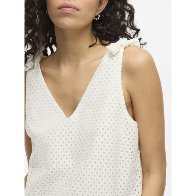 Vila Vialvadora v-neck sl top off-white 4349.02.0027 large