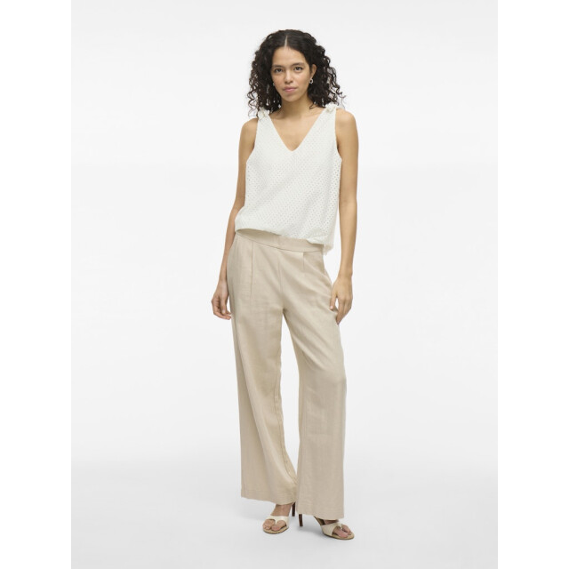 Vila Vialvadora v-neck sl top off-white 4349.02.0027 large
