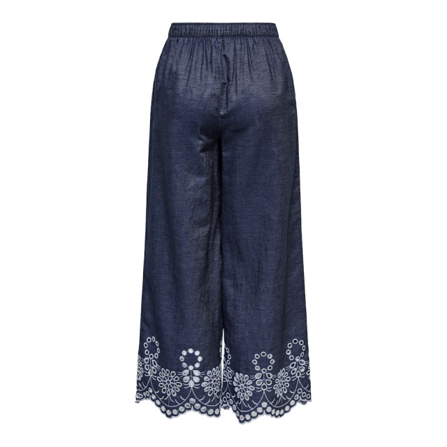 Jacqueline de Yong Jdymargot bille hw embr ank pant wvn blue denim 4109.35.0020 large