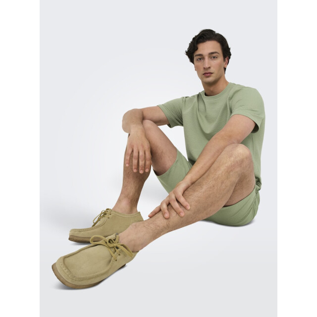Only & Sons Onskian reg seersucker ss tee olijf 5339.22.0013 large