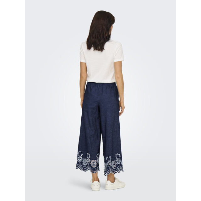 Jacqueline de Yong Jdymargot bille hw embr ank pant wvn blue denim 4109.35.0020 large