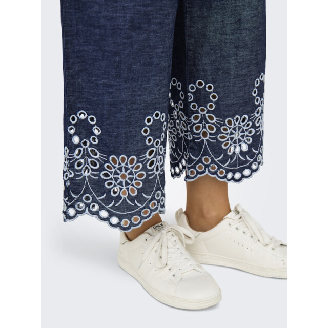 Jacqueline de Yong Jdymargot bille hw embr ank pant wvn blue denim 4109.35.0020 large