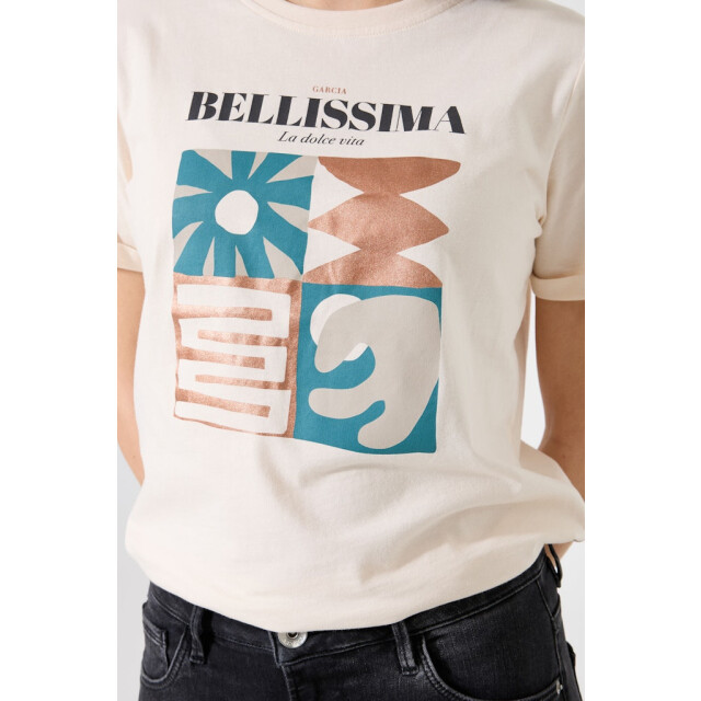 Garcia Jeans T-shirt beige 4339.05.0029 large
