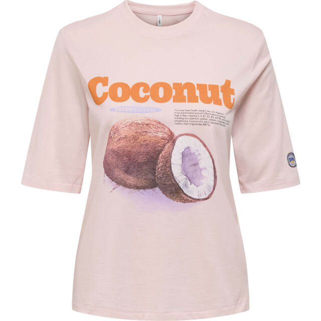 Only Onlphoebe s/s fresh top box jrs mauve chalk/coconu 15351369-187220001 large