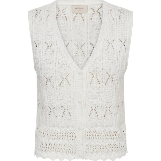 Free Quent Fqfraya waistcoat brilliant white 206067-8220 large