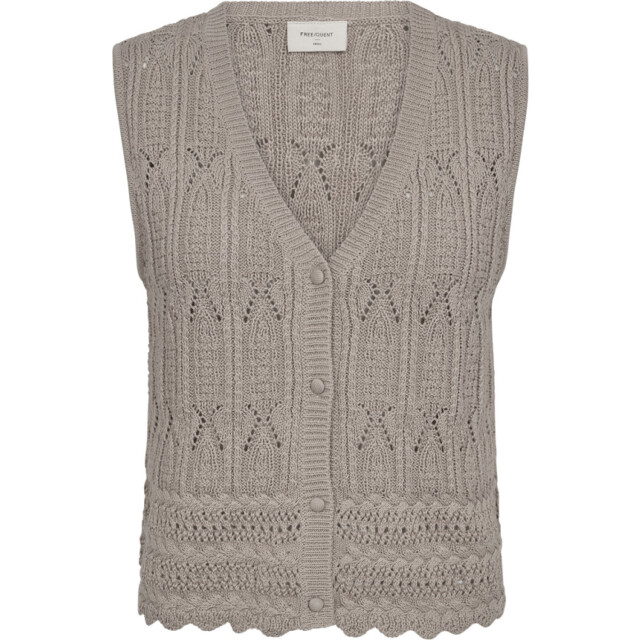 Free Quent Fqfraya waistcoat simply taupe 206067-7030 large