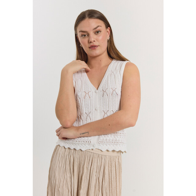 Free Quent Fqfraya waistcoat brilliant white 206067-8220 large
