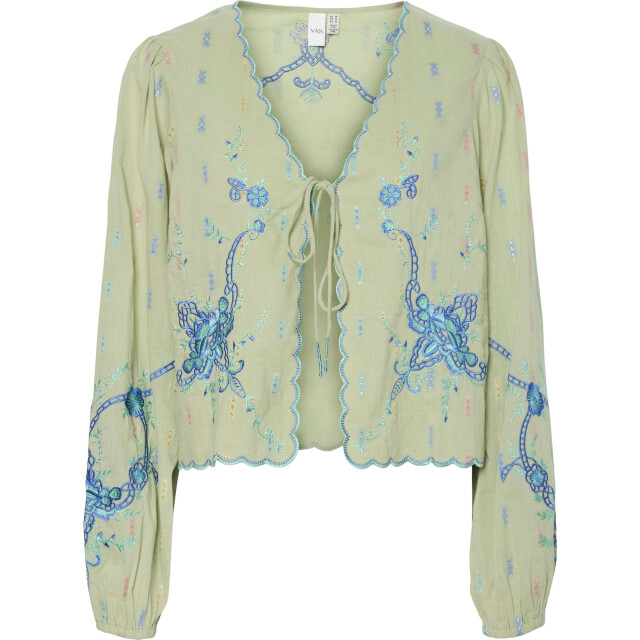 Y.A.S Yaslia ls embroidered cardigan fest bok choy 26037731-302225 large