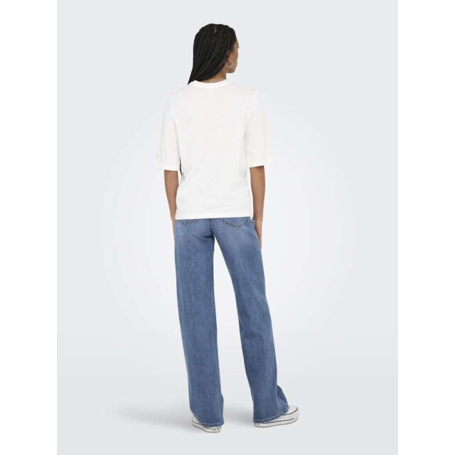 Only Onlphoebe s/s fresh top box jrs cloud dancer/pomeg 15351369-177922003 large