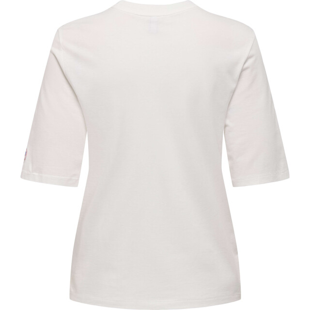 Only Onlphoebe s/s fresh top box jrs cloud dancer/pomeg 15351369-177922003 large